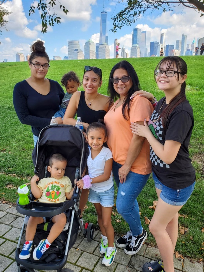 family at recovery walk