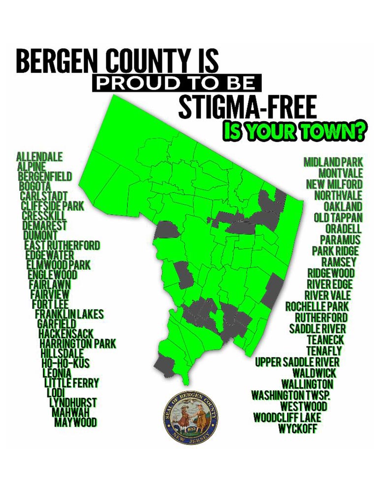 Bergen County Map With Cities